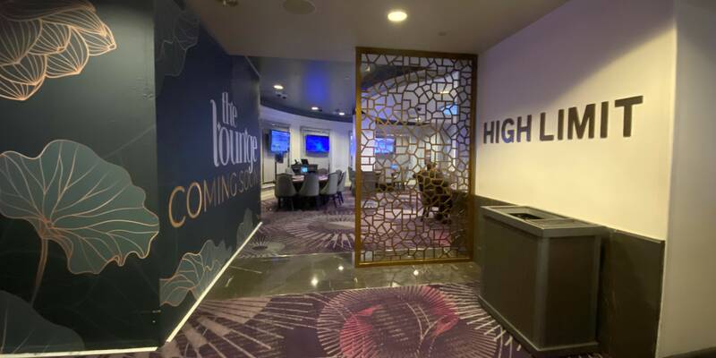 Harrah's High Limit Table Games at night