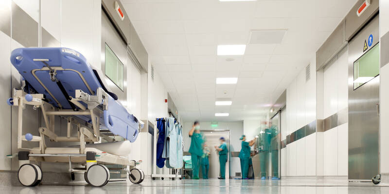 West Henderson Hospital at night