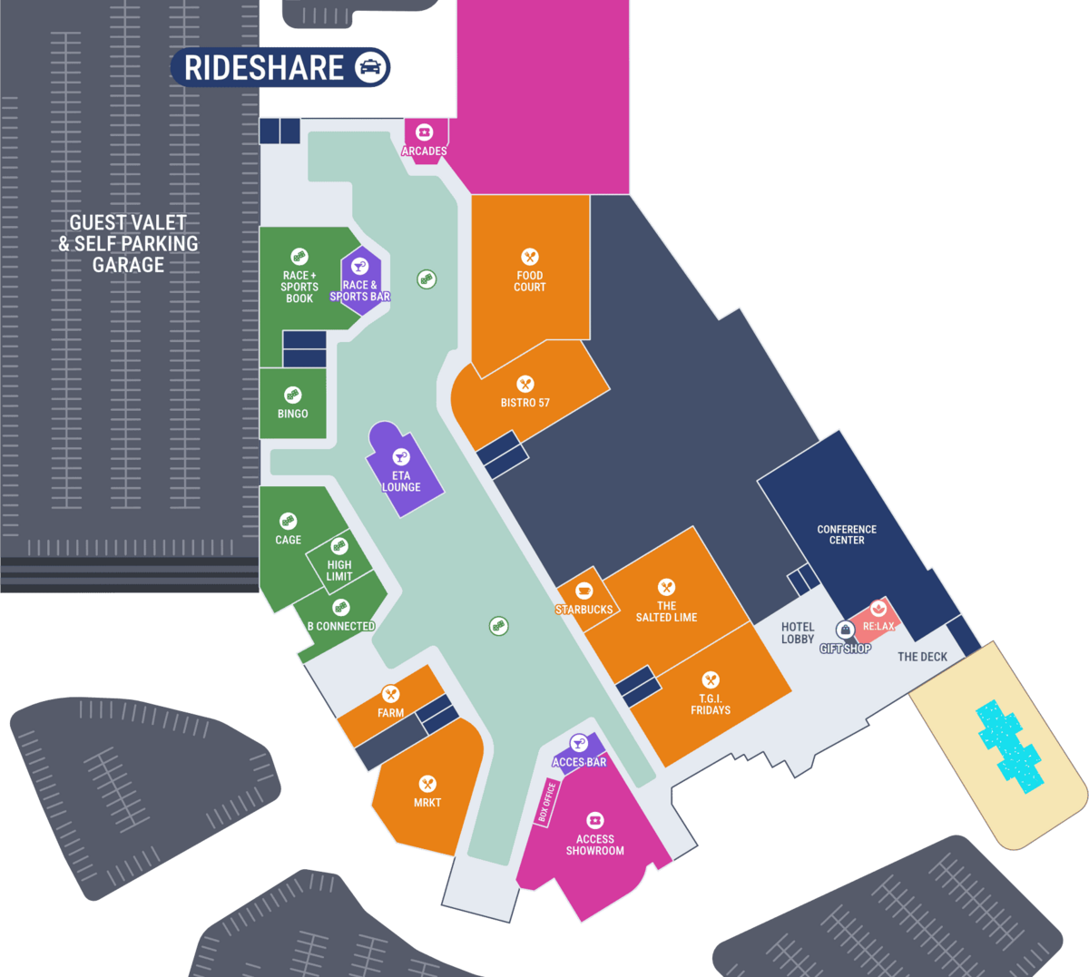 Map of Aliante Casino+Hotel+Spa