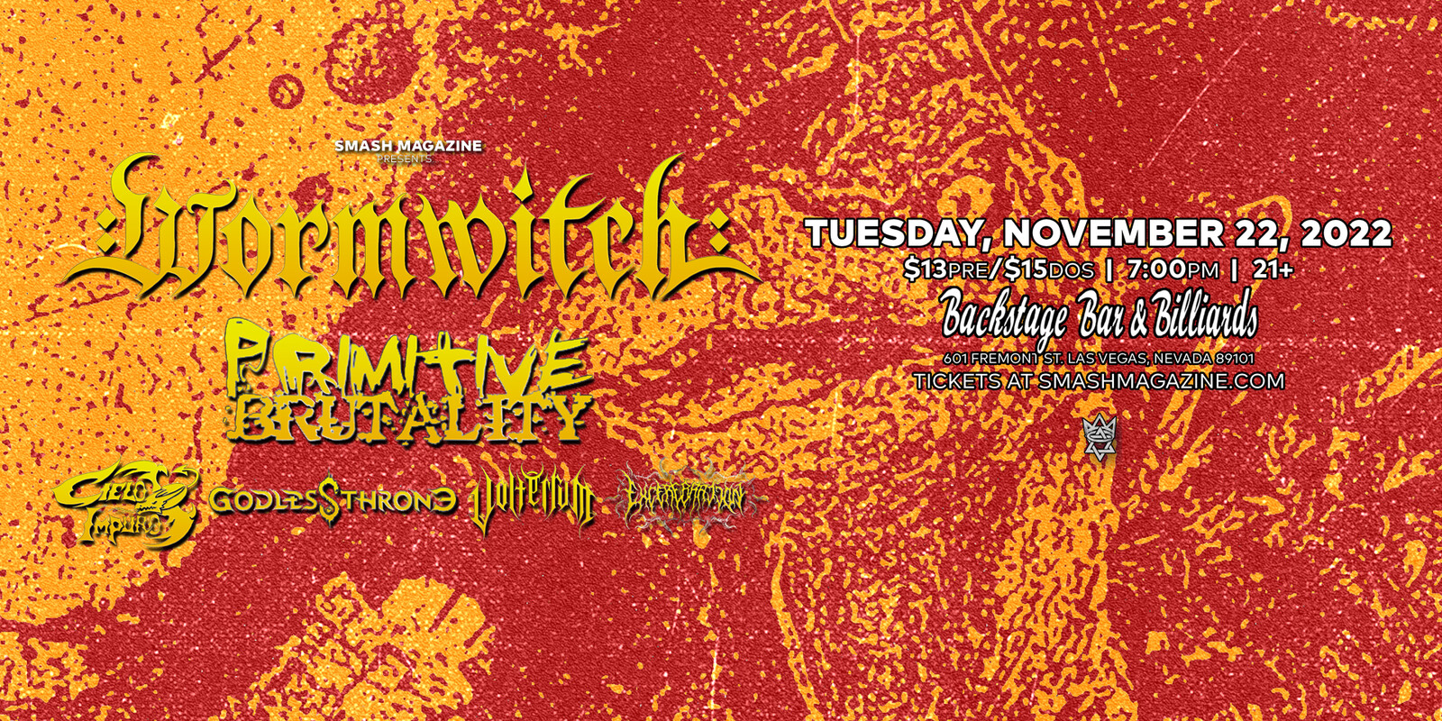 Wormwitch with Primitive Brutality and Special Guests